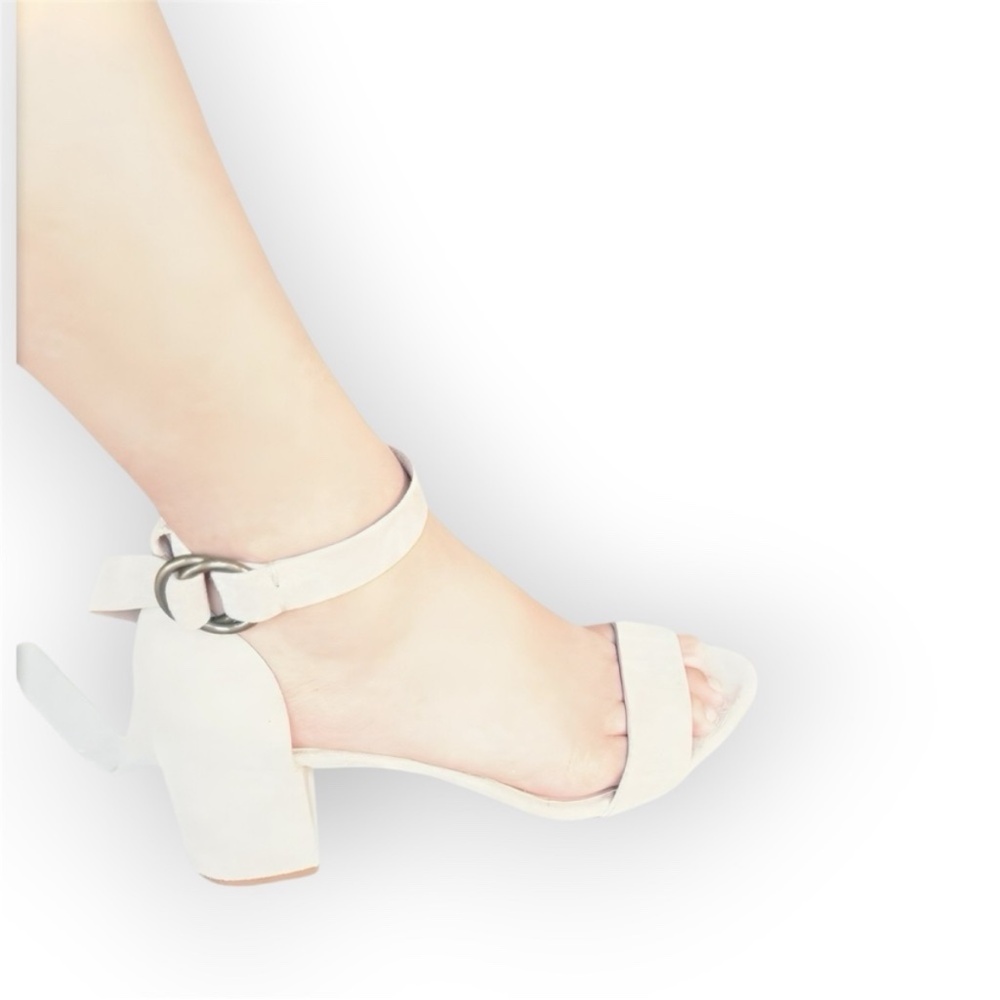 Jenni Kayne Cream Block Heel Sandals
